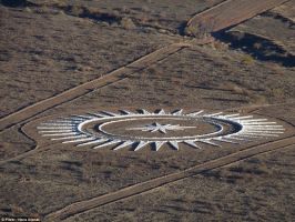 瑞士男子沙漠建造UFO停机坪 自称收到外星人指示