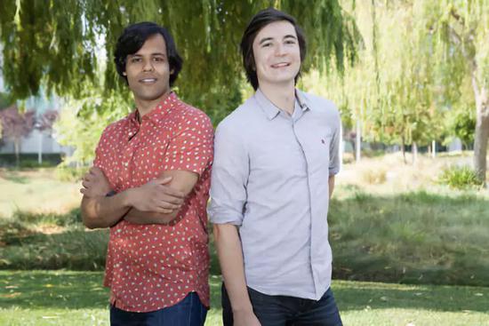 Baiju Bhatt（左）与Vlad Tenev（右)