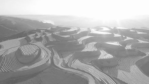 这是今年在陕西佳县铺膜PPC地膜示范，大约有 1000亩