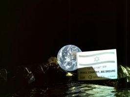 SpaceIL的月球登陆车在去往月球的途中拍摄的地球照片